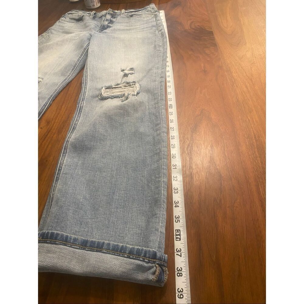 Studio Blue Women's High Rise Distressed Whiskering Cotton Ankle Jeans Size 28 - Picture 3 of 9